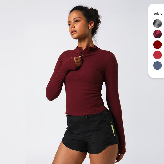 Stretch Slim Sports Fitness Yoga Long Sleeve Top