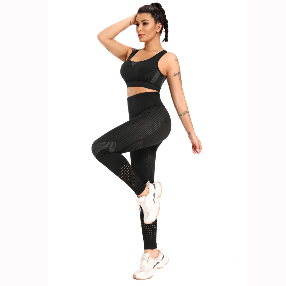 Knitted hip yoga suit