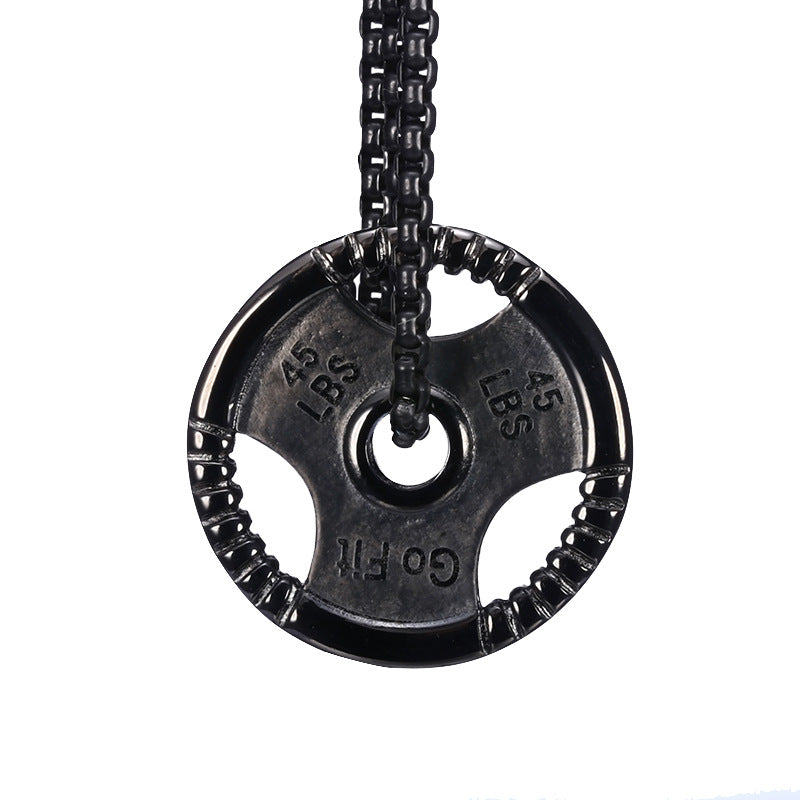 Fitness dumbbell pendant