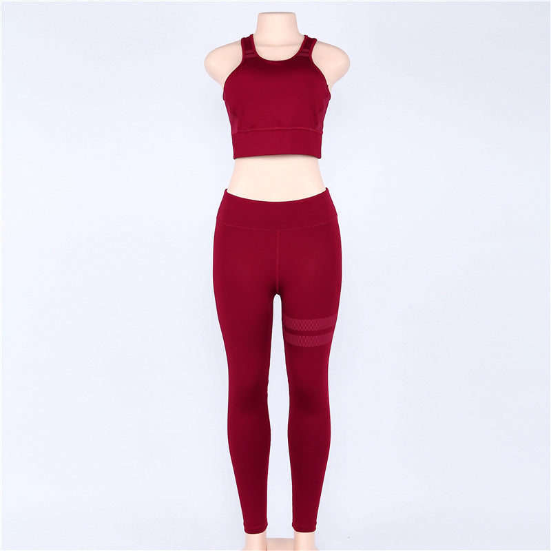 Women's Yoga Sports Vest Trousers