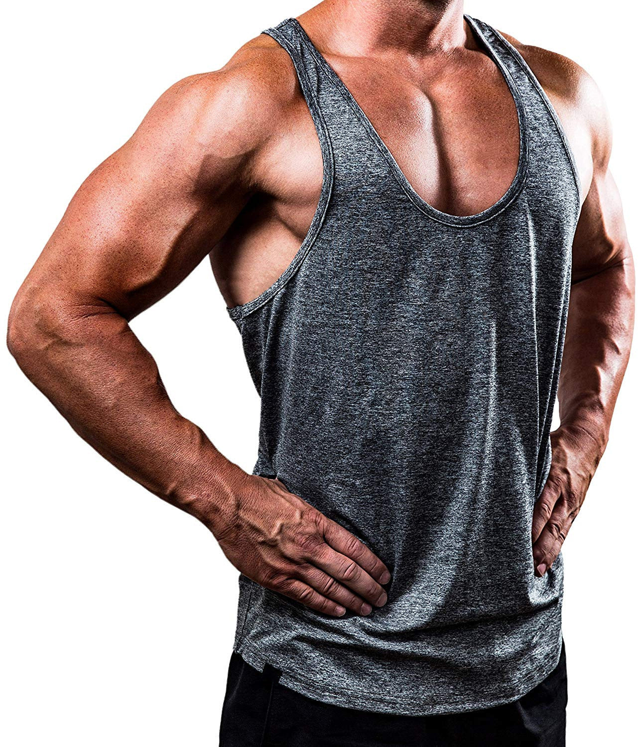 V-neck sleeveless top T-shirt sports fitness vest