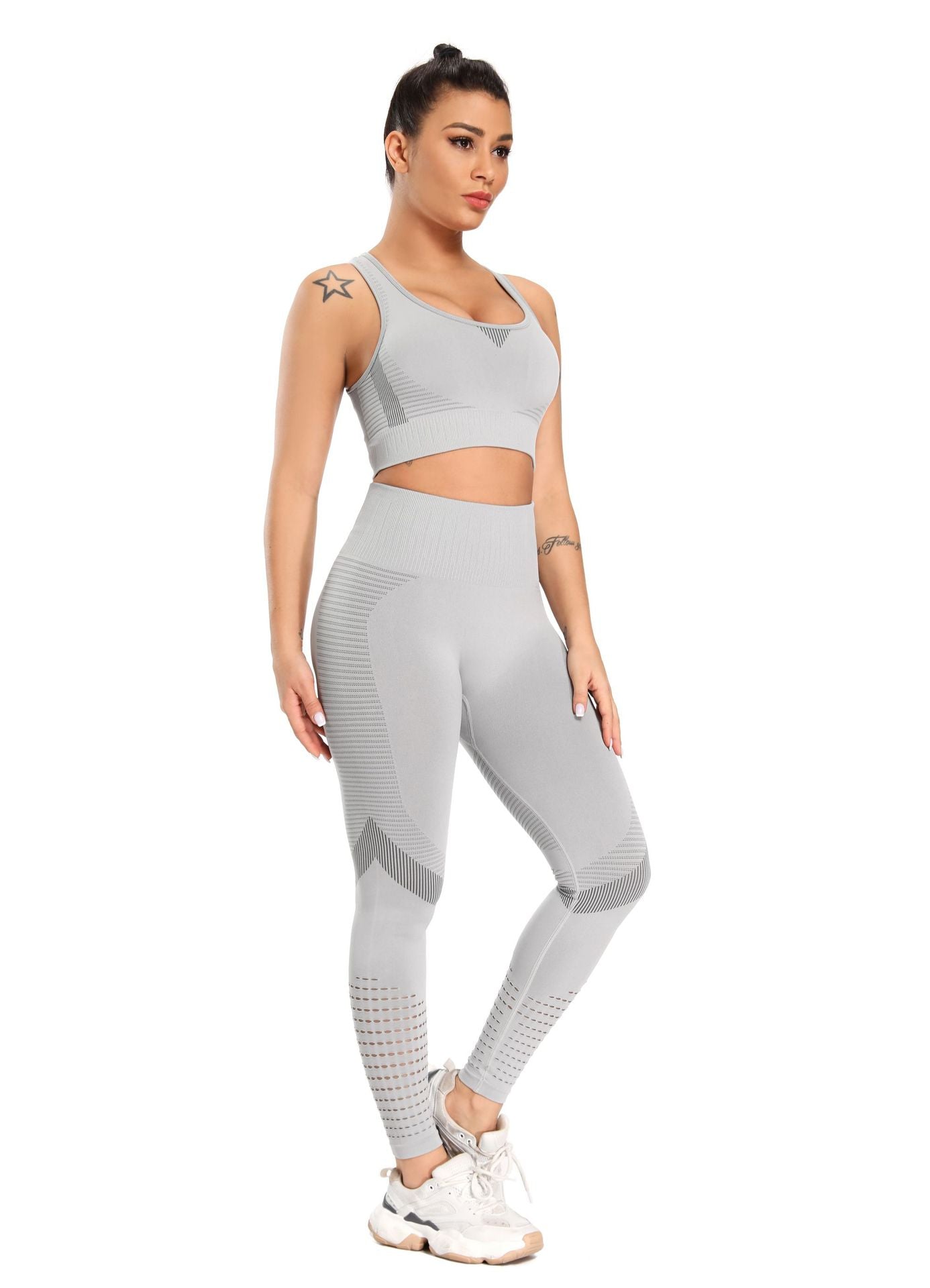 Knitted hip yoga suit