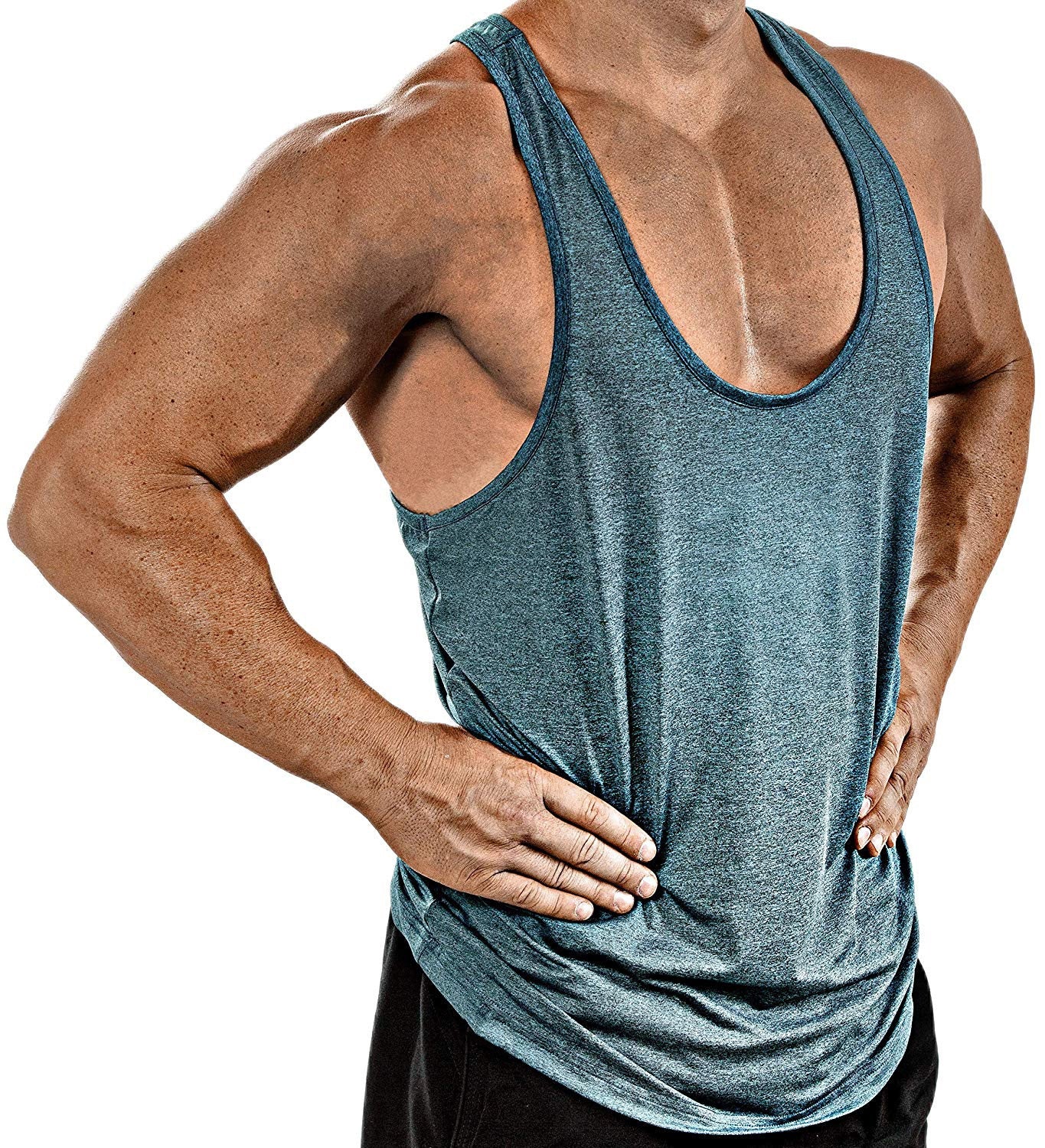 V-neck sleeveless top T-shirt sports fitness vest