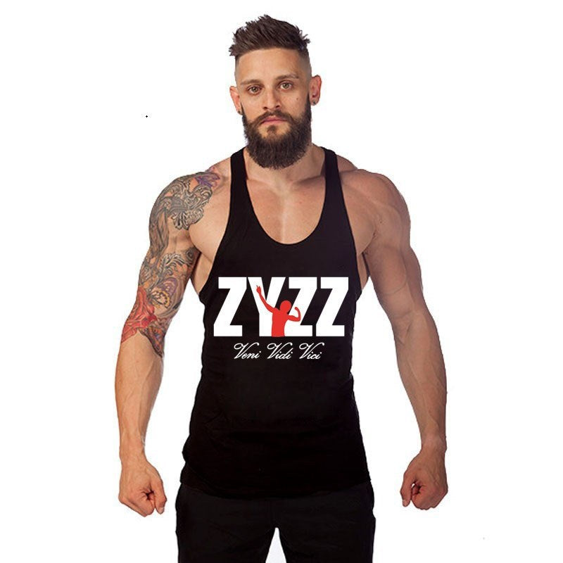 Men's Bodybuilding Fitness Vest Training Cotton