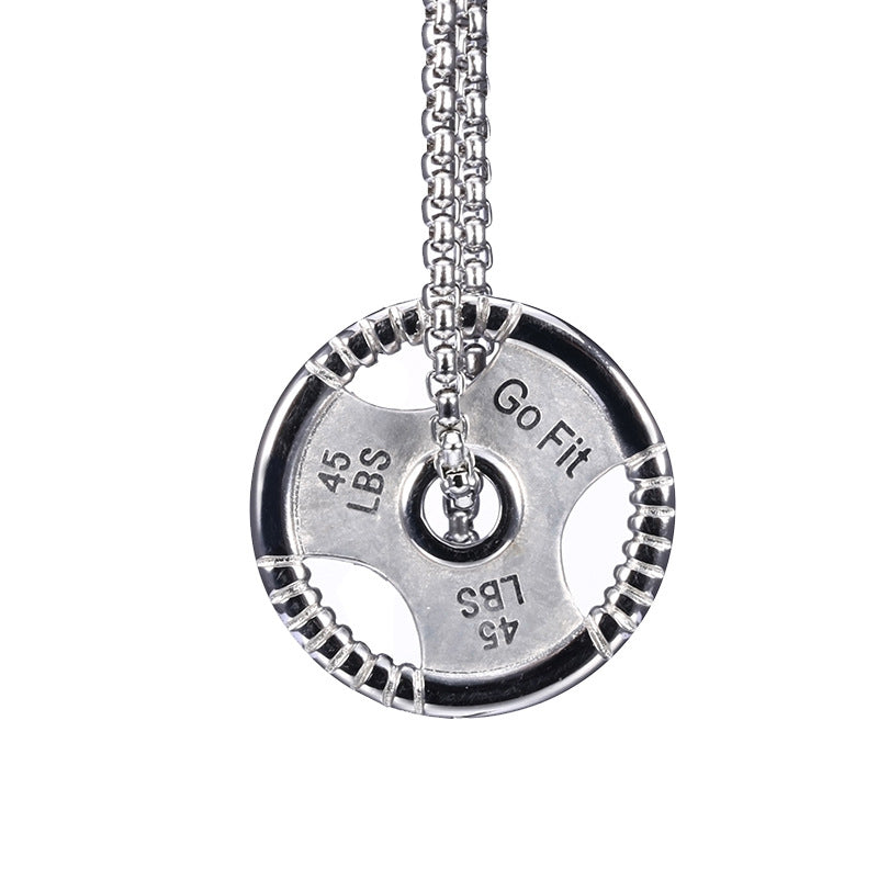 Fitness dumbbell pendant