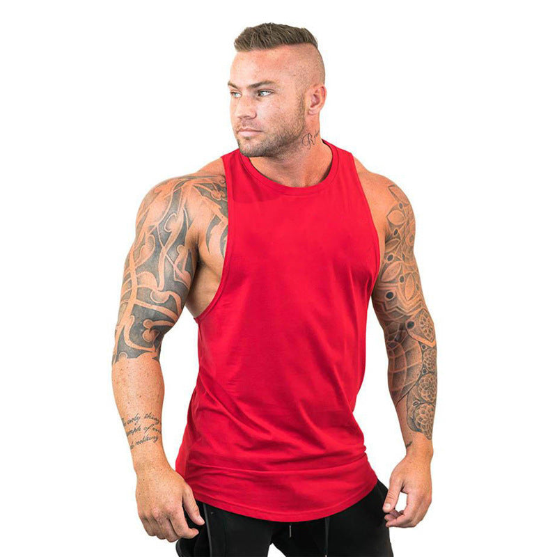 Blank Cotton Waistcoat Loose Bodybuilding Fitness Sports Vest